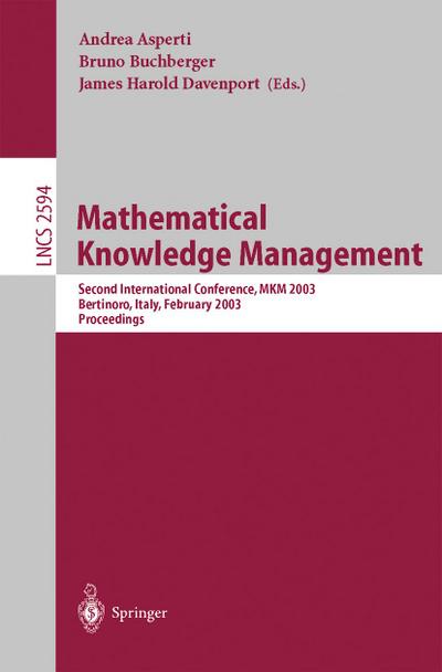 Mathematical Knowledge Management