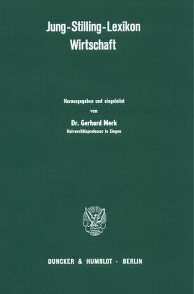 Jung-Stilling-Lexikon Wirtschaft.