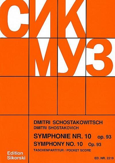 Sinfonie Nr.10 op.93für Orchester