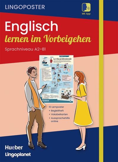Lingoposter: Englisch lernen im Vorbeigehen: 10 Lernposter / Paket: Sprachposter + Vokabelkarten + Begleitheft + App (Lingoplanet)