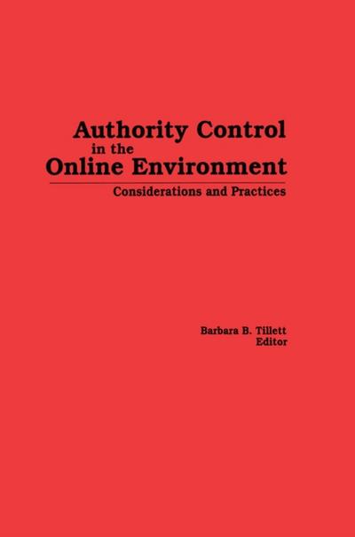 Authority Control in the Online Environment