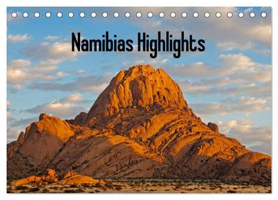 Namibias Highlights (Tischkalender 2024 DIN A5 quer), CALVENDO Monatskalender