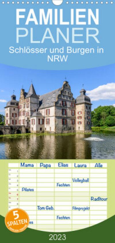 Familienplaner Schlösser und Burgen in NRW (Wandkalender 2023 , 21 cm x 45 cm, hoch)