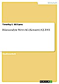 Bilanzanalyse Metro AG (Konzern) GJ 2001