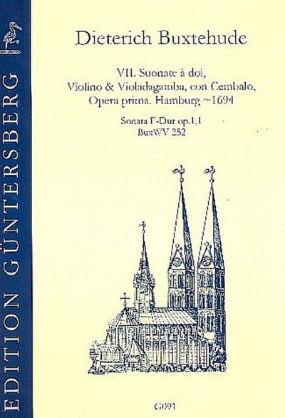 Sonate F-Dur op.1,1 BuxWV252für Violine, Viola da gamba und Bc
