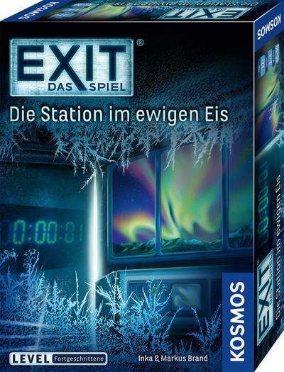 KOSMOS 692865 - EXIT - Das Spiel, Die Station im ewigen Eis, Level: Fortgeschrittene, Escape Room Spiel, für 1 bis 4 Spieler ab 12 Jahren, einmaliges Event-Spiel für Erwachsene und Kinder