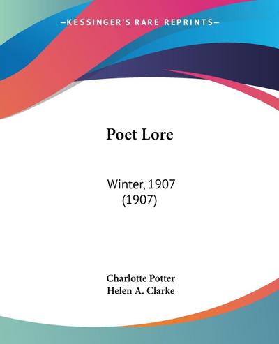Poet Lore