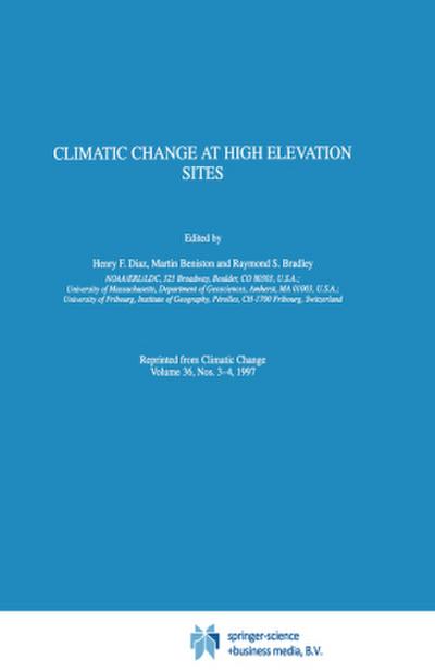 Climatic Change at High Elevation Sites