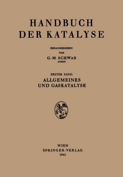 Allgemeines und Gaskatalyse