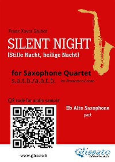 Alto Saxophone part "Silent Night" for Sax Quartet