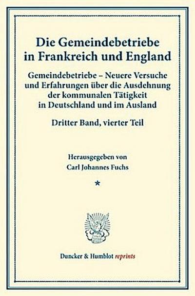 Gemeindebetriebe in Frankreich und England.