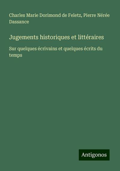 Jugements historiques et littéraires