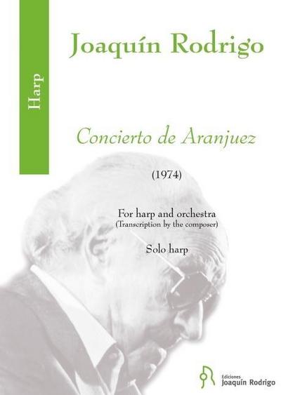 Concierto de Aranjuez for Harp and Orchestra Score