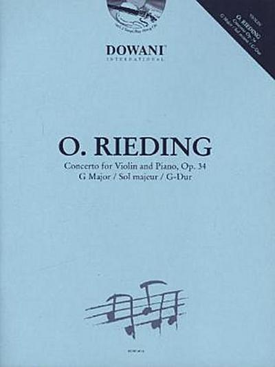 Concerto for Violin and Piano, Op. 34, für Violine und Klavier, m. Audio-CD