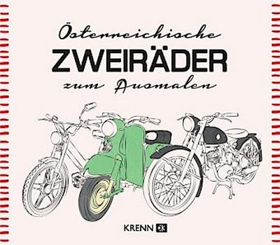 Österreichische Zweiräder zum Ausmalen
