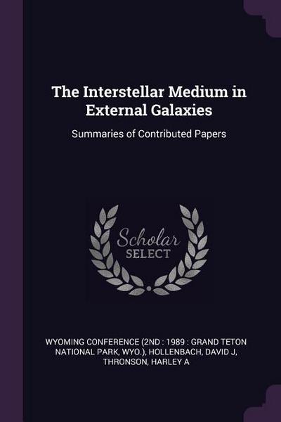 The Interstellar Medium in External Galaxies
