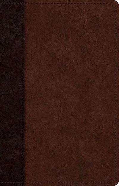 ESV Large Print Thinline Reference Bible, Red Letter (Trutone, Brown/Walnut, Timeless Design)