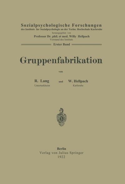 Gruppenfabrikation