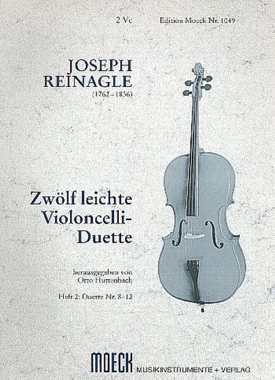 12 leichte Duette Band 2 (Nr.8-12)für 2 Violoncelli