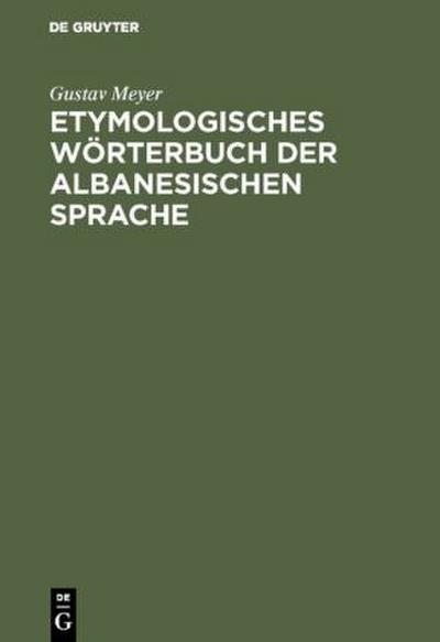 Etymologisches Wörterbuch der albanesischen Sprache