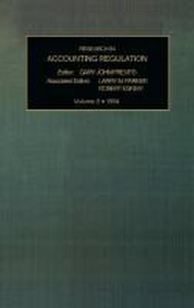 Research in Accounting Regulation Vol 8 1994