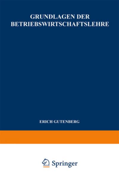 Grundlagen der Betriebswirtschaftslehre