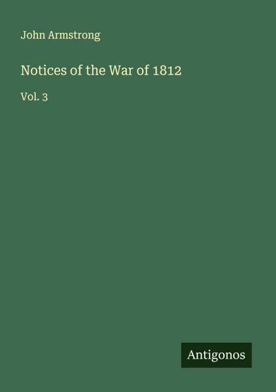 Notices of the War of 1812