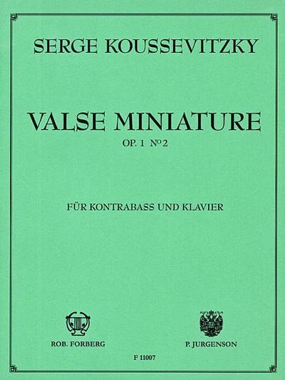Valse miniature op.1,2für Kontrabaß und Klavier