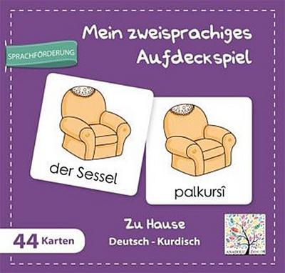 Mein zweisprachiges Aufdeckspiel, Zu Hause Deutsch-Kurdisch (Kinderspiel)