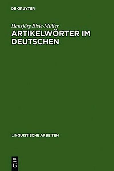 Artikelwörter im Deutschen
