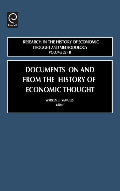 Documents on and from the History of Economic Thought