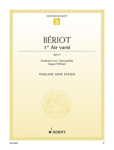 Premier air varie op.1für Violine und Klavier