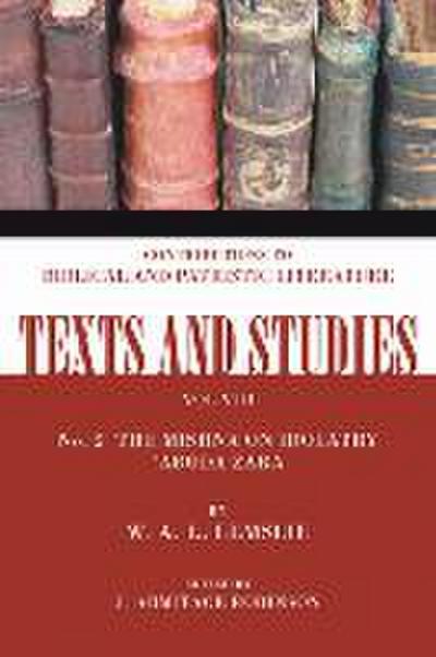 The Mishna on Idolatry ’Aboda Zara