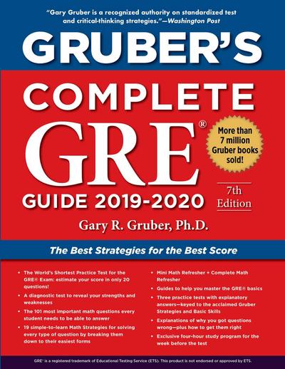 Gruber’s Complete GRE Guide 2019-2020