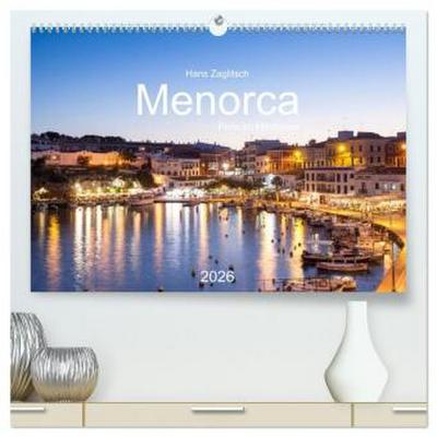 Menorca - Perle im MIttelmeer (hochwertiger Premium Wandkalender 2026 DIN A2 quer), Kunstdruck in Hochglanz