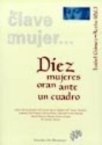 Diez mujeres oran ante un cuadro