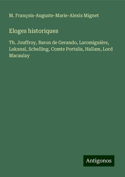 Eloges historiques