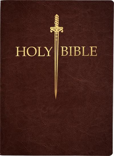 KJV Sword Bible, Large Print, Dark Mahogany Genuine Leather, Thumb Index