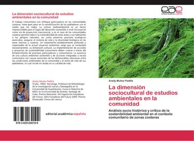 La dimensión sociocultural de estudios ambientales en la comunidad - Anaily Muñoz Padilla