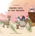 Alpaka Samy an der Nordsee