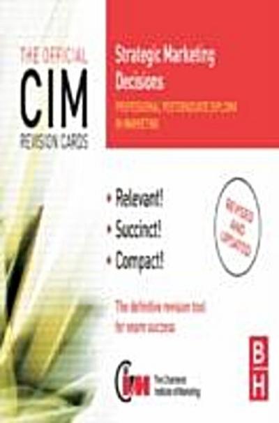 CIM Revision Cards Strategic Marketing Decisions