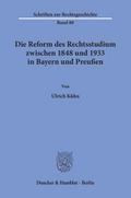 Die Reform des Rechtsstudiums zwischen 1848 und 19