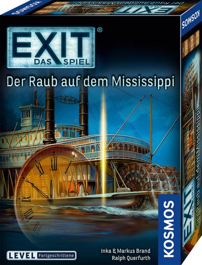 KOSMOS 691721 EXIT - Das Spiel - Der Raub auf dem Mississippi, Level: Fortgeschrittene, Escape Room Spiel