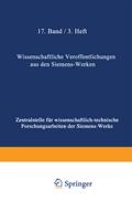 Wissenschaftliche Veröffentlichungen aus den Siemens-Werken