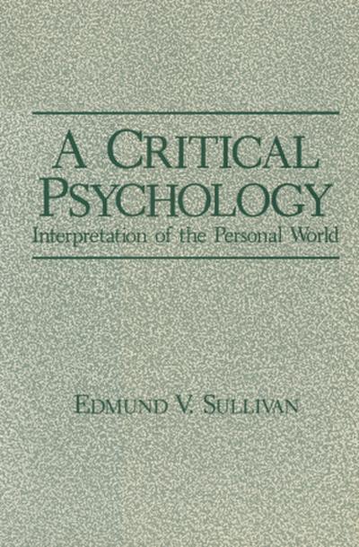 A Critical Psychology