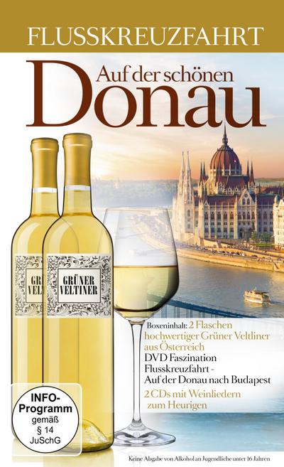 Auf der Donau-Flusskreuzfahrt und Weinlieder-Weinb