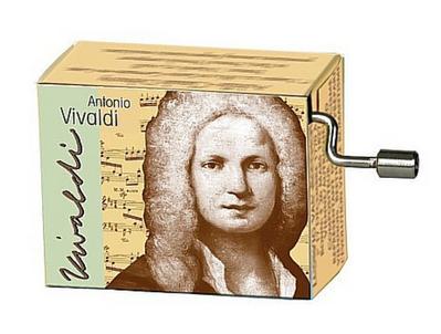 Spieluhr Vivaldi Melodie Frühlingauf Resonanzholz in Motivschachtel