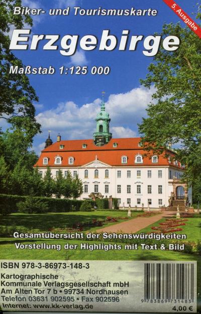 KKV Biker- und Tourismuskarte Erzgebirge