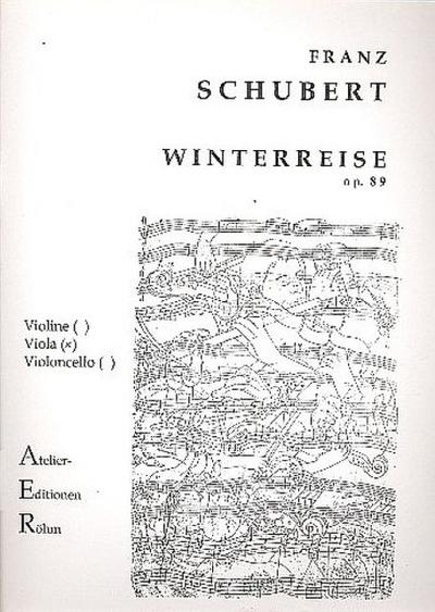 Winterreise op.89 D911 für Viola (Originallage)