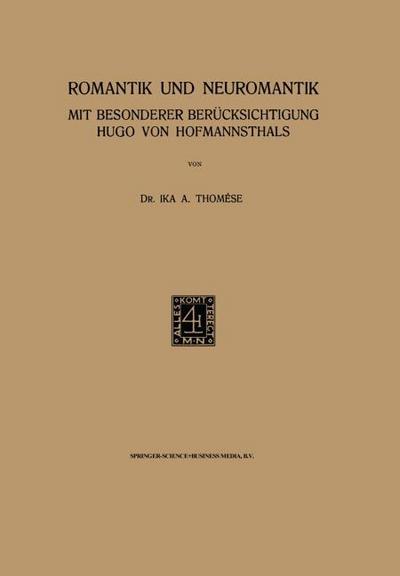 Romantik und Neuromantik